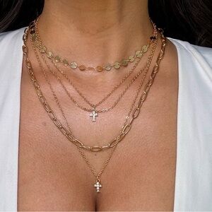 Gold stainless steel necklace